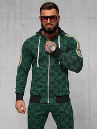 Komplet dresowy męski zielony OZONEE O/FF5053AB