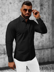 Koszula męska czarna OZONEE O/V35