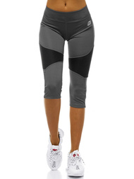 Legginsy damskie krótkie grafitowe OZONEE X/1254