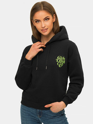 Bluza z kapturem damska czarna OZONEE JS/B26013