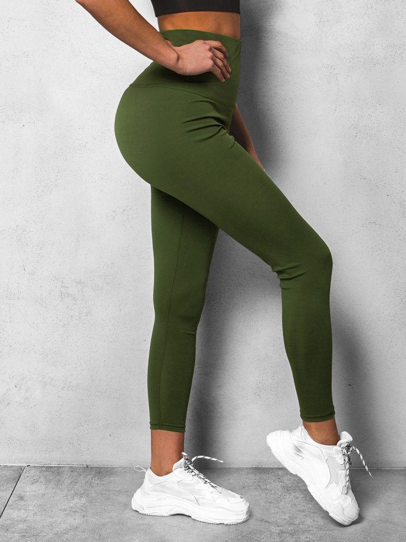 Legginsy damskie khaki OZONEE JS/HH040/7Z