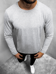 Longsleeve męski bez nadruku szary OZONEE JS/CX01Z