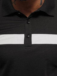 Koszulka męska polo czarna OZONEE NB/MT3108