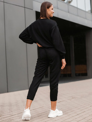 Жіночий спортивний костюм з двох частин Чорний OZONEE O/MB2040/21