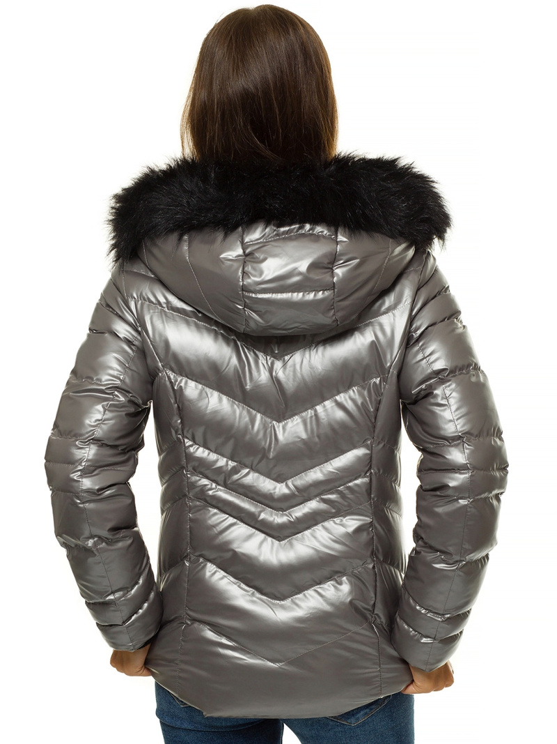 Куртка жіноча срібляста OZONEE JS/M23068/3
