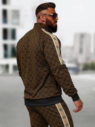 Спортивний костюм чоловічій Темно-Бежевi OZONEE O/FF5110AB