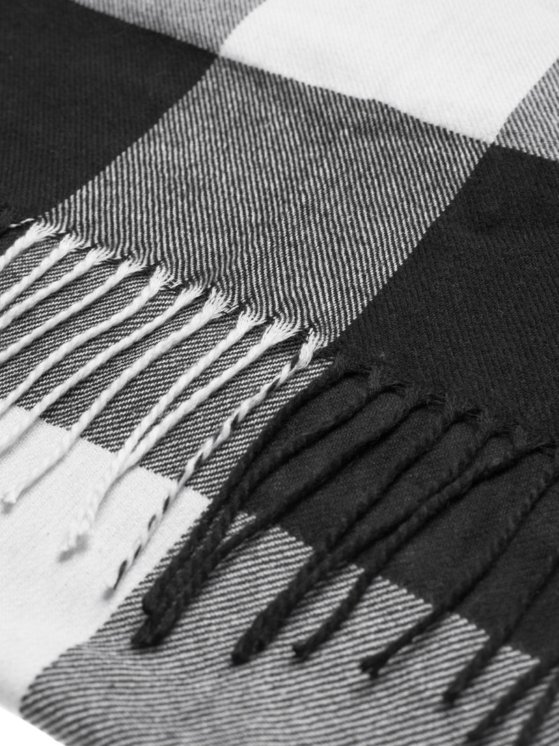 Чоловічий шарф Чорно-Бiлий OZONEE JS/YW08046/1