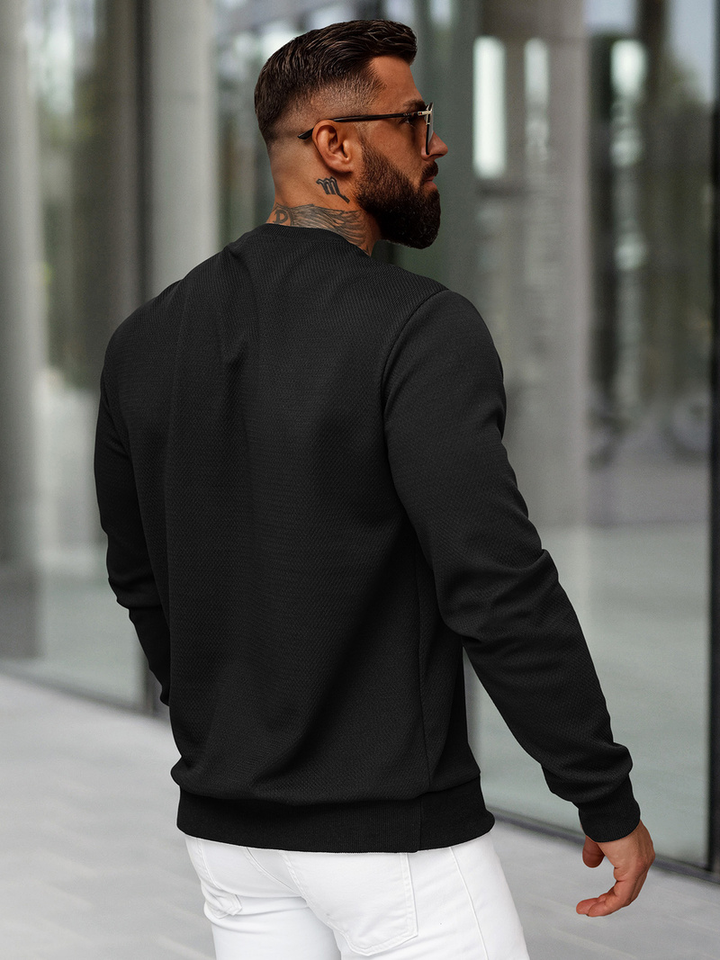 Bluza męska czarna OZONEE O/P2031Z