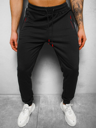 Spodnie dresowe męskie czarne OZONEE JS/68K10338