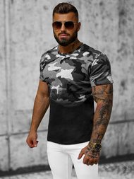 T-shirt męski szary OZONEE JS/8T86/2Z