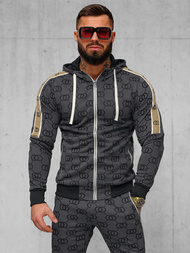 Спортивний костюм чоловічій чорний OZONEE O/FF5053AB