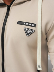 Komplet dresowy męski beżowy OZONEE O/LN11760