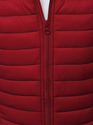 Kamizelka damska pikowana bordowa OZONEE JS/20314