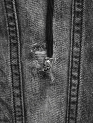 Kurtka męska jeansowa czarna OZONEE NB/MJ505N