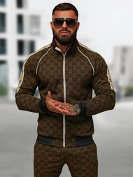 Спортивний костюм чоловічій Темно-Бежевi OZONEE O/FF5110AB