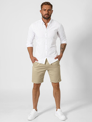 Шорти джинові чоловічі Бежевi OZONEE TMK/DC809/5Z