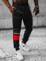 Spodnie dresowe męskie czarne OZONEE JS/K10132Z