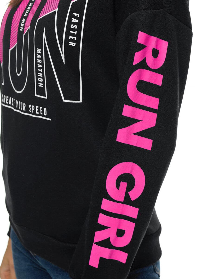 Жіноча Толстовка Чорна OZONEE JS/B26006