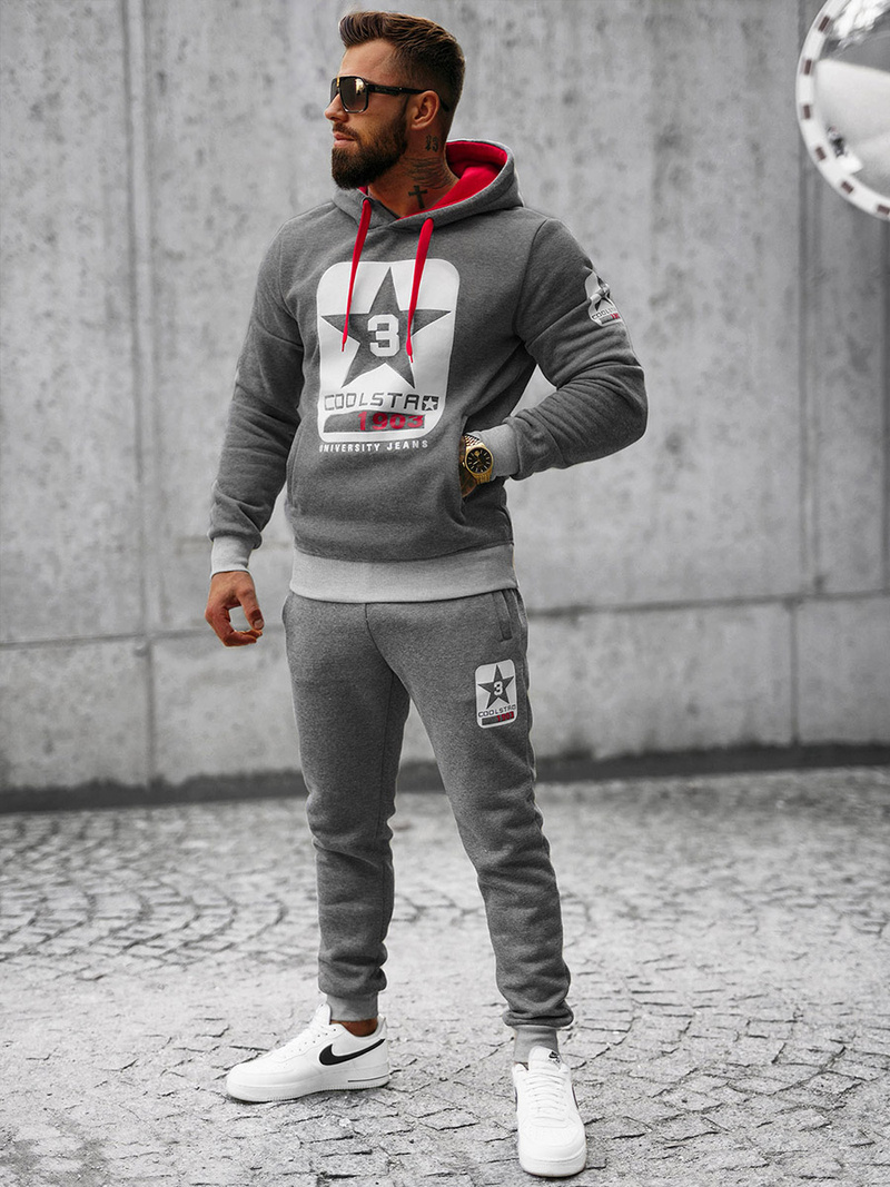 Komplet dresowy męski grafitowy OZONEE JS/8C59/5