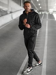 Komplet dresowy męski czarny OZONEE JS/8C1967/3