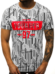 T-Shirt męski szary OZONEE JS/KS1993