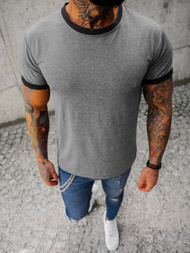 Футболка чоловіча графіт OZONEE JS/8T83/5