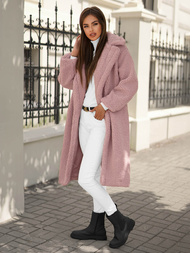 Жіноче пальто рожеве OZONEE O/Z01Z