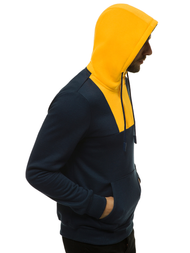 Bluza z kapturem męska granatowa OZONEE JS/KS2161