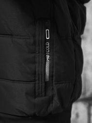 Kamizelka męska z kapturem czarna OZONEE JS/84M3027/392