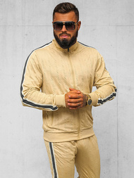 Komplet dresowy męski beżowy OZONEE O/3C101/2