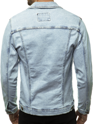 Kurtka męska jeans jasno-niebieska OZONEE BN/6080