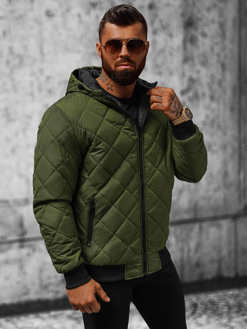 Kurtka męska zielona OZONEE JS/MY21Z