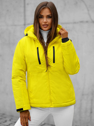 Kurtka damska zimowa żółta OZONEE JS/HH012/26Z