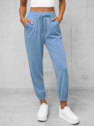 Spodnie damskie joggery jasno-niebieskie OZONEE O/HGM6608