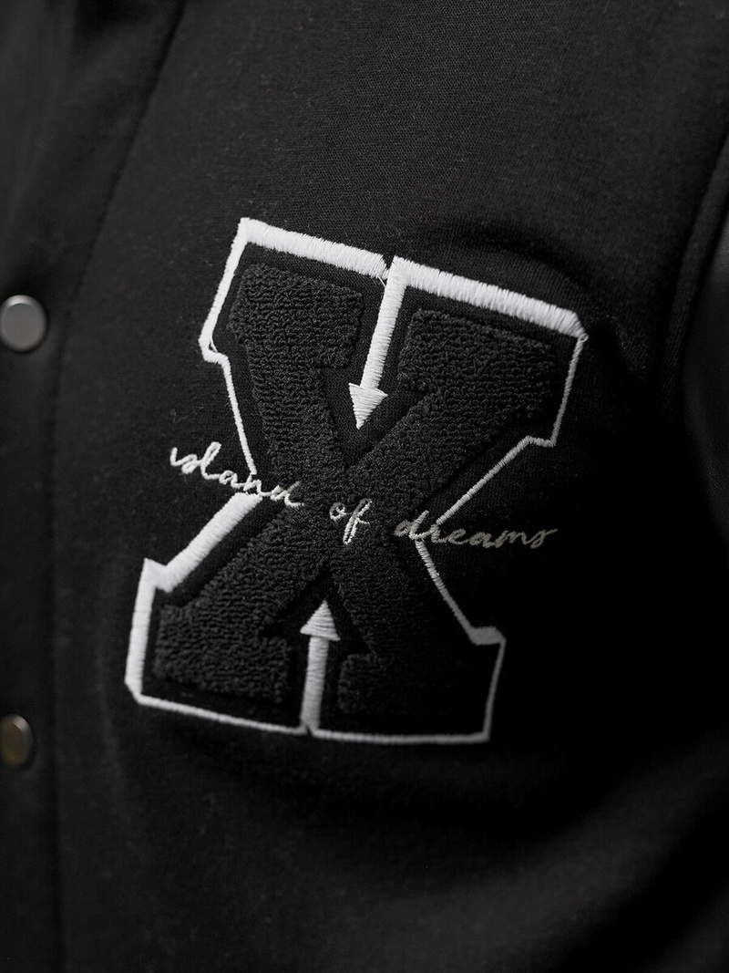 Bluza męska rozpinana czarna OZONEE O/TB9114