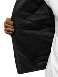 Kurtka męska przejściowa czarna OZONEE JB/JP1139