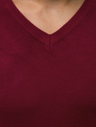 Sweter męski bordowy OZONEE TMK/YY03/15