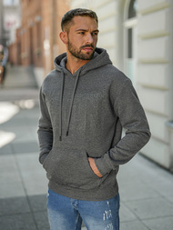 Bluza z kapturem męska grafitowa OZONEE JS/8B1773/5