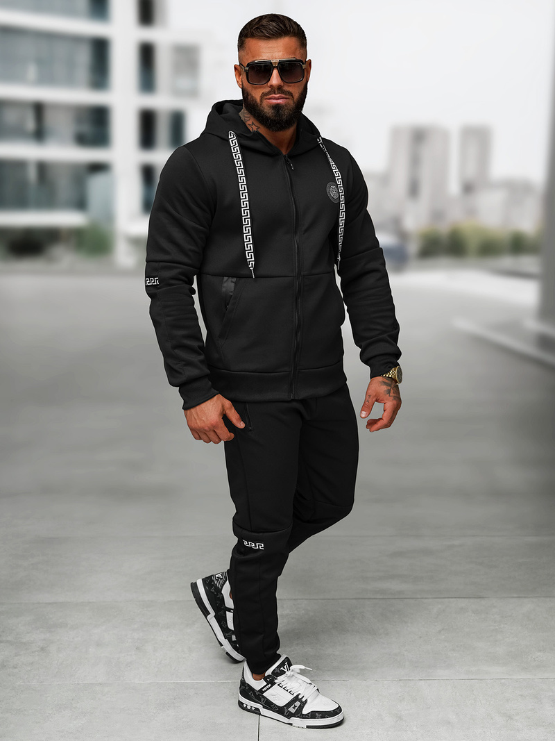 Спортивний костюм чоловічій чорний OZONEE O/LN11887