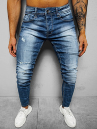 Spodnie jeansowe męskie niebieskie OZONEE NB/MP0002BC