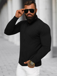 Sweter męski rozpinany czarny OZONEE NB/MM6004/4Z