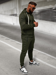 Komplet dresowy męski khaki OZONEE O/LN11760