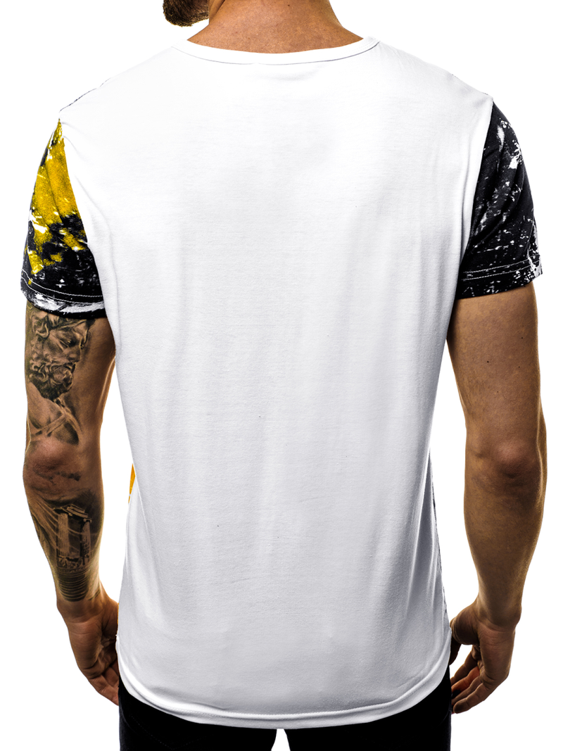 T-Shirt męski żółty OZONEE JS/SS10929