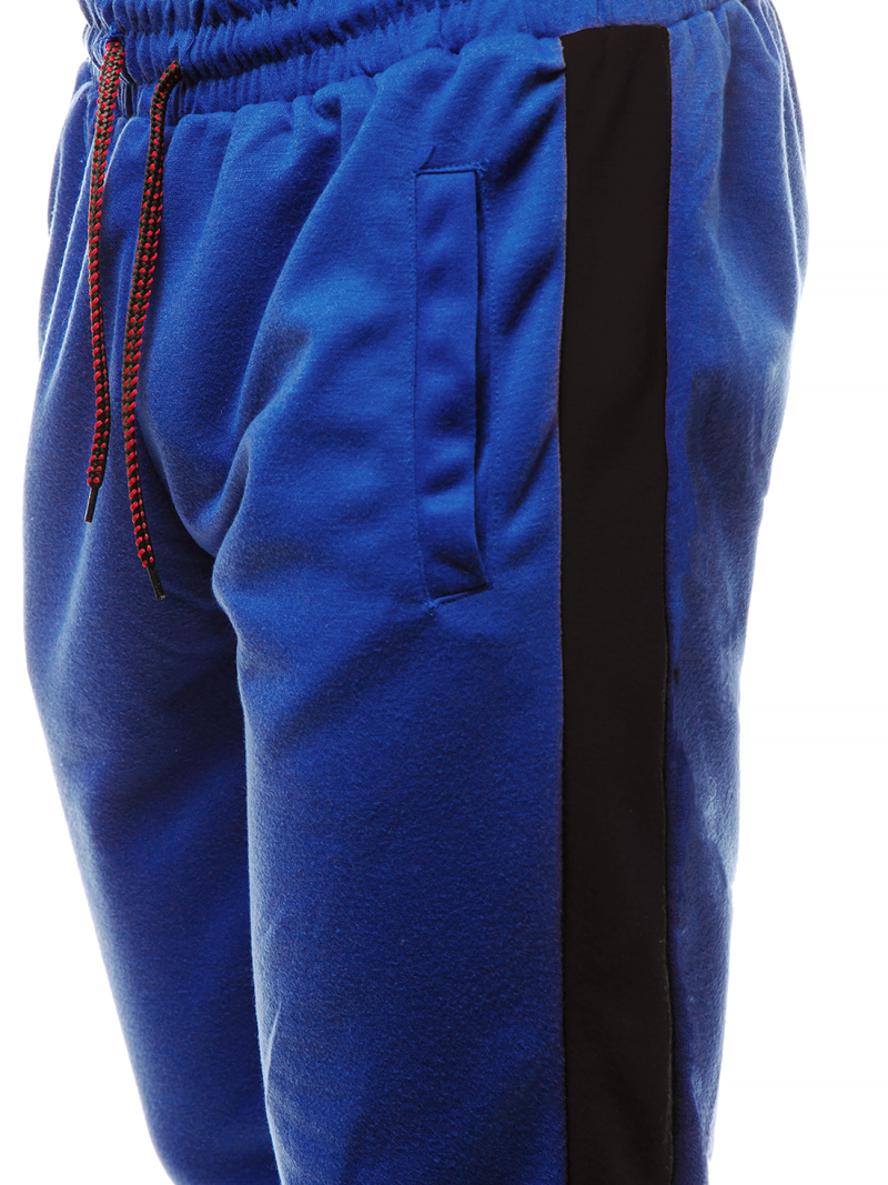 Spodnie dresowe męskie niebiesko-czarne OZONEE JS/JZ11005Z