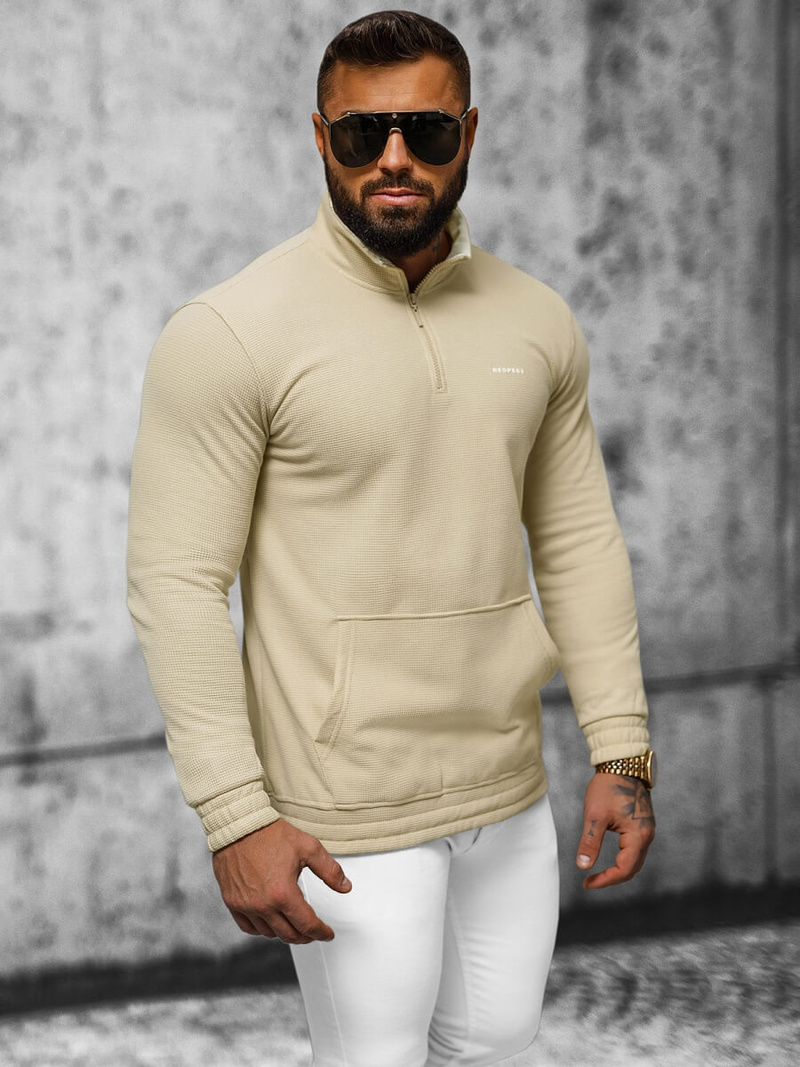 Толстовка чоловіча Бежева OZONEE O/TB2302