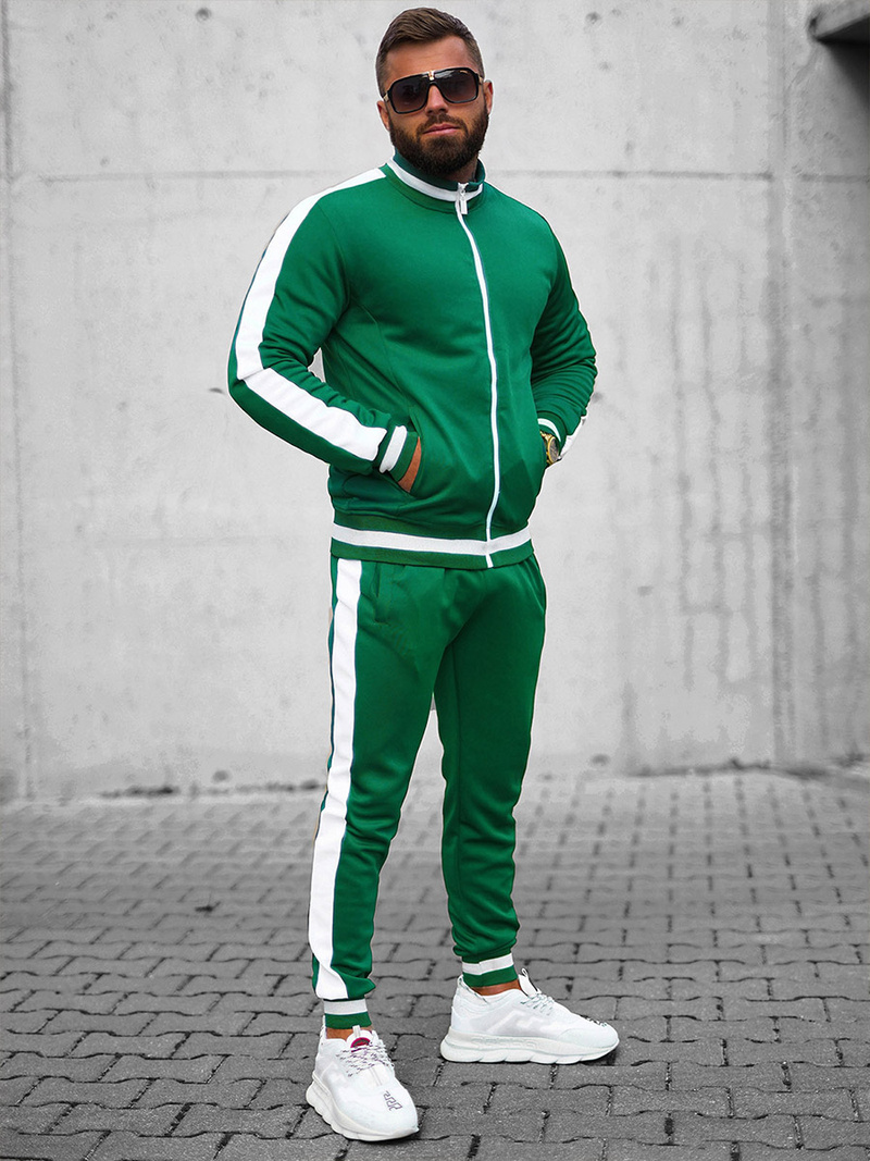 Komplet dresowy męski zielony OZONEE JS/8C99/22AZ