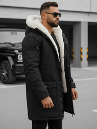 Kurtka zimowa męska czarna OZONEE JS/5M120/392Z