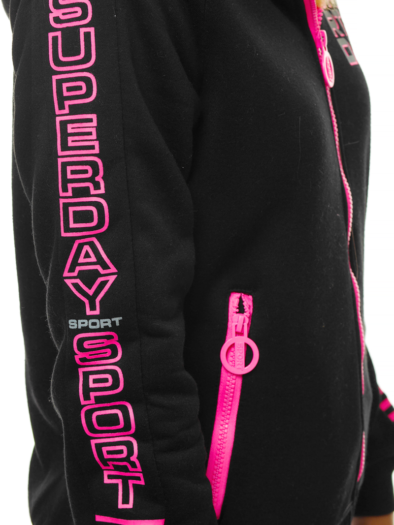 Жіноча Толстовка Чорна OZONEE JS/KSW3012