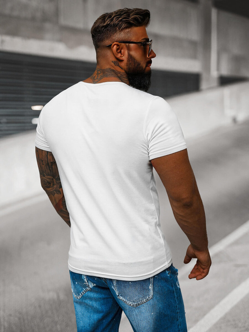 Футболка чоловіча Бiлий OZONEE JS/712007Z