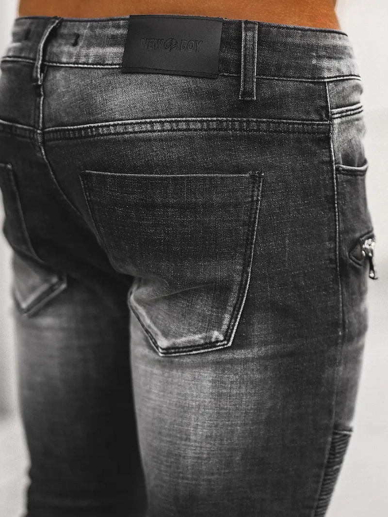 Чоловічі джинси Чорнi OZONEE NB/MP0122N